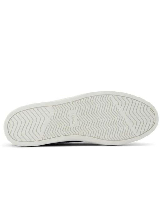 TOMS White Carlo 2.0 Canvas Trainers for men