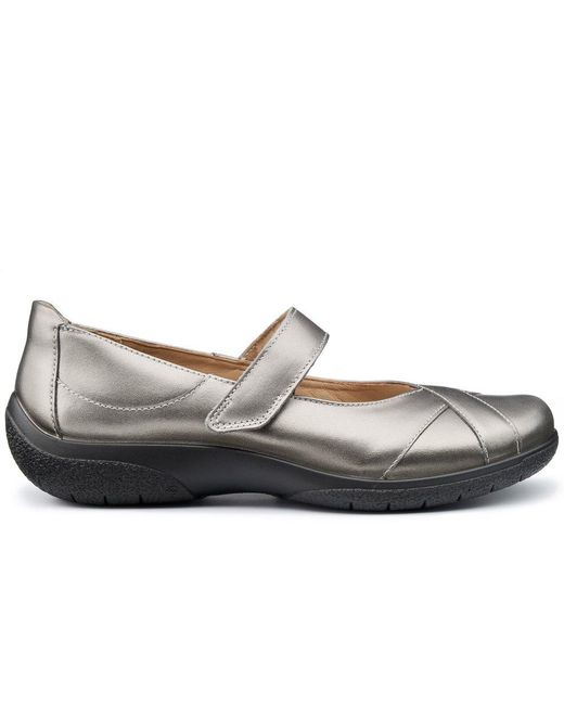 Hotter Gray Hope Mary Jane Shoes