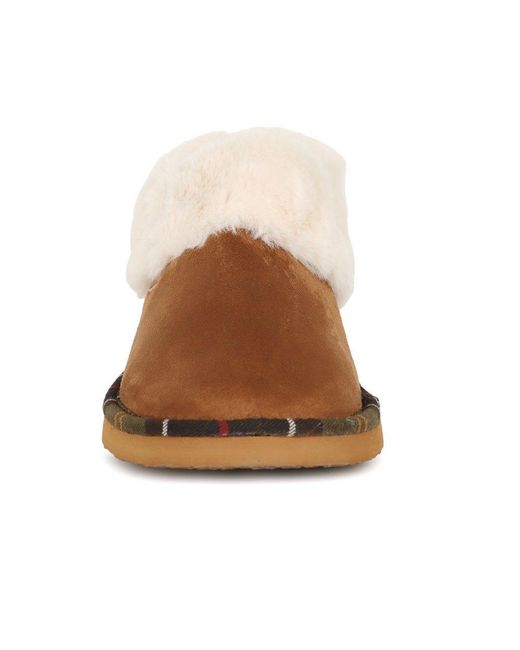 Barbour Brown Eloise Bootie Slippers