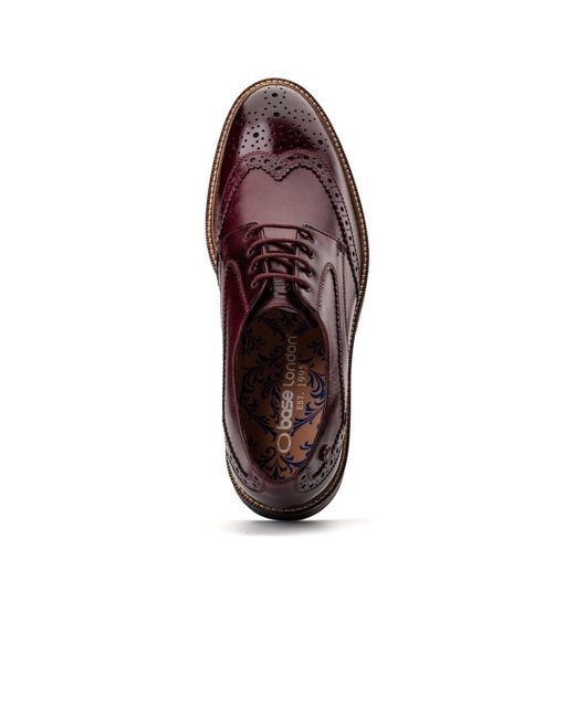 Base London Brown York Brogues for men