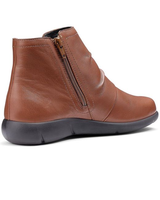 Hotter Brown Astley Ankle Boots