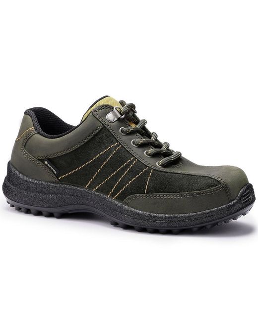 Hotter Black Mist Gtx Shoes Colour: Forest Nubuck