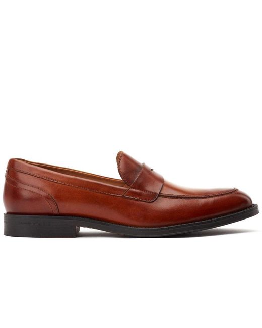 Base London Red Kennedy Loafers for men