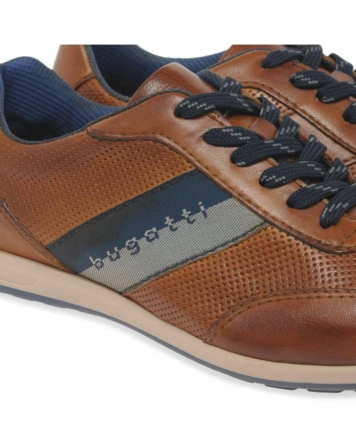 Bugatti Brown Truman Trainers for men