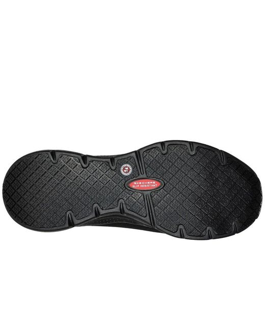 Skechers Black Arch Fit Sr Ringstap Safety Trainers for men