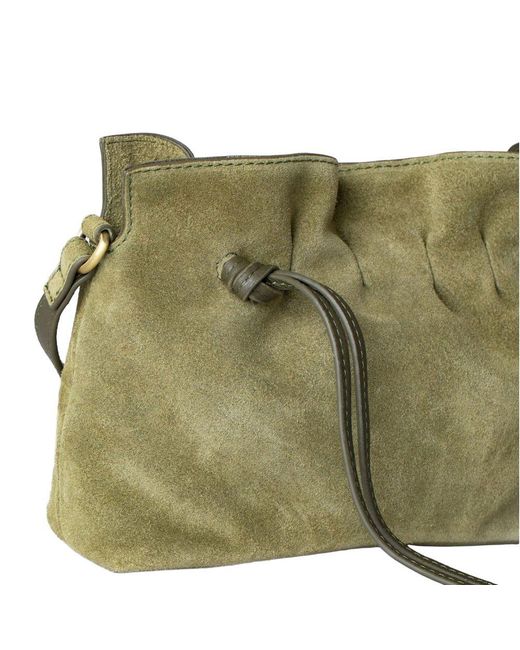 Lakeland Leather Green Santon Crossbody Bag