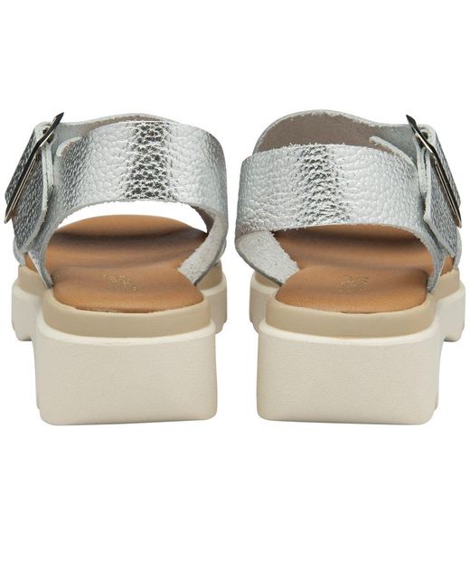 Lotus Metallic Luana Sandals
