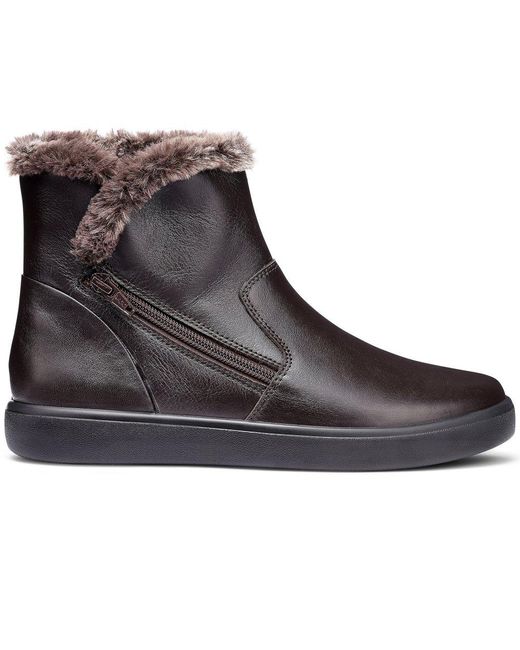Hotter Black Manor Ankle Boots