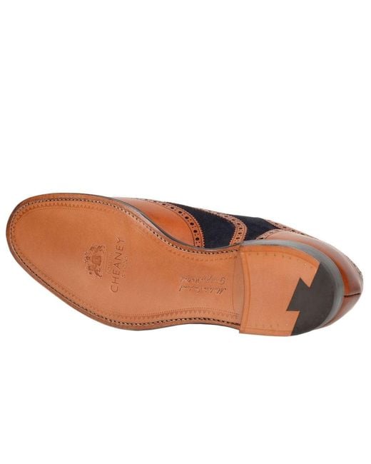 Cheaney Blue Edwin Formal Brogues for men