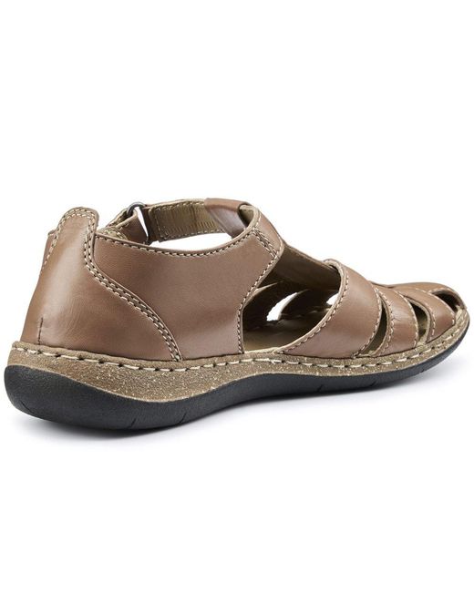 Hotter Brown Sharini Extra Wide Sandals
