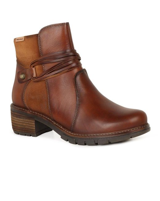 Pikolinos Brown Suzy Ankle Boots