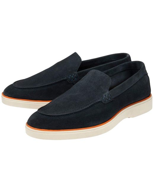 Frank Wright Blue Simmons Loafers for men