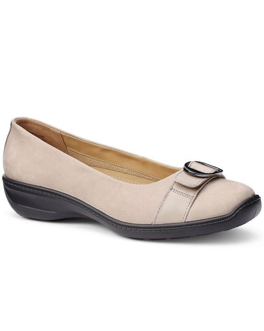 Hotter White Grace Pumps