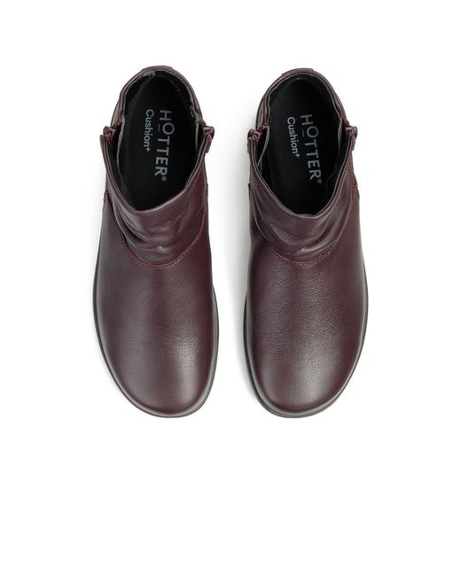 Hotter Brown Murmur Ankle Boots