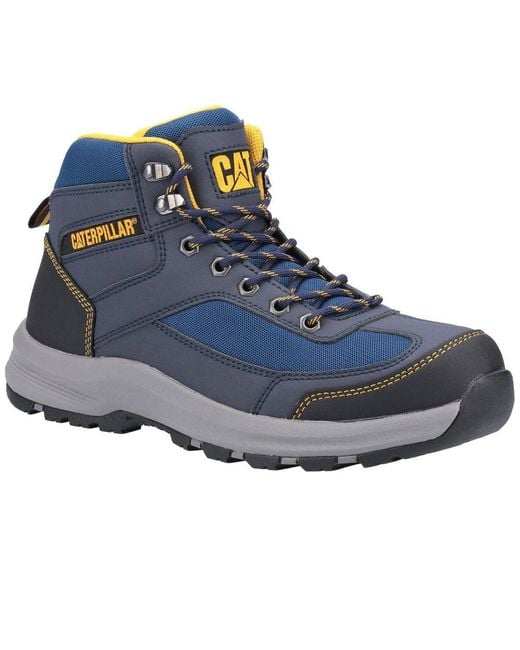 Caterpillar Blue Elmore Mid Safety Hiking Boots for men