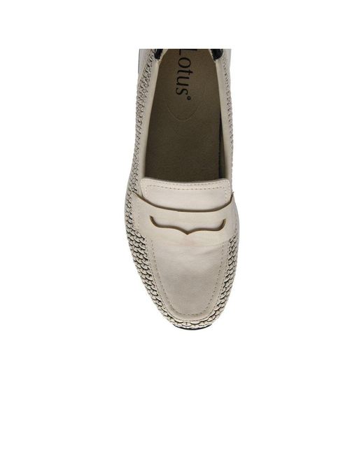 Lotus White Florida Loafers