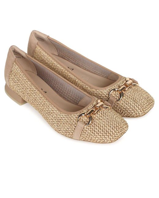 Caprice Natural Tour Ballet Pumps