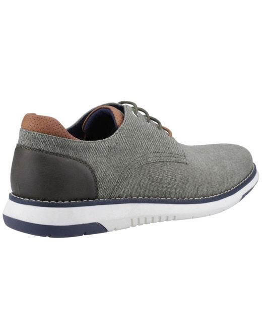 Hush Puppies Gray Bruce Lace Up Shoes for men