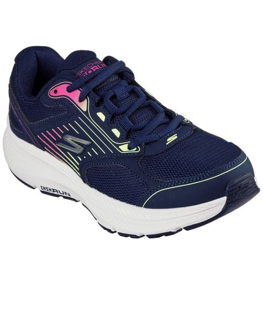 Skechers Blue Go Run Consistent 2.0 Advantage Trainers /Multi Leather