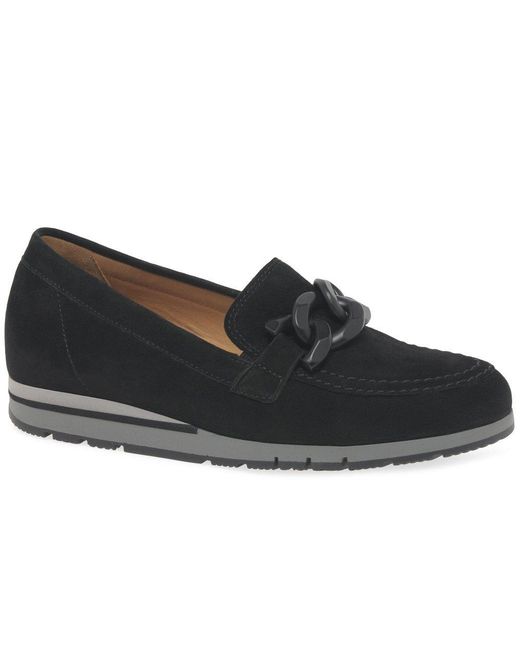 Gabor Black Bea Loafers Suede (Uni)