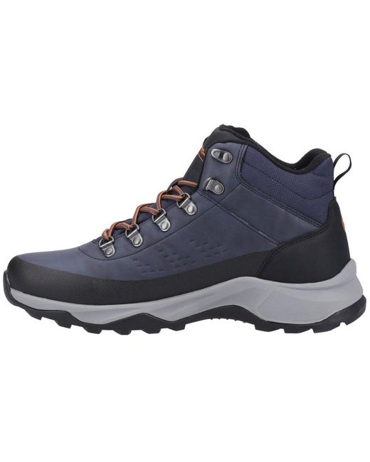 Cotswold Blue Suede Ryeford Lace-Up Hiking Boots for men