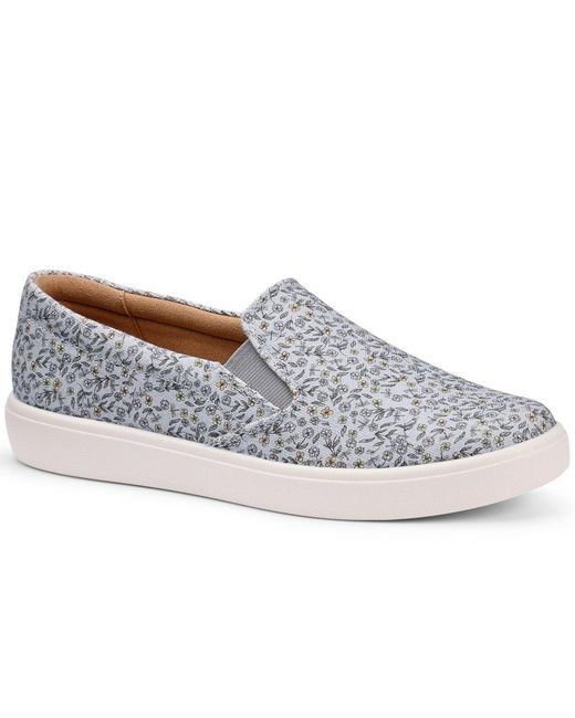 Hotter Blue Tara Extra Wide Slip On Shoes