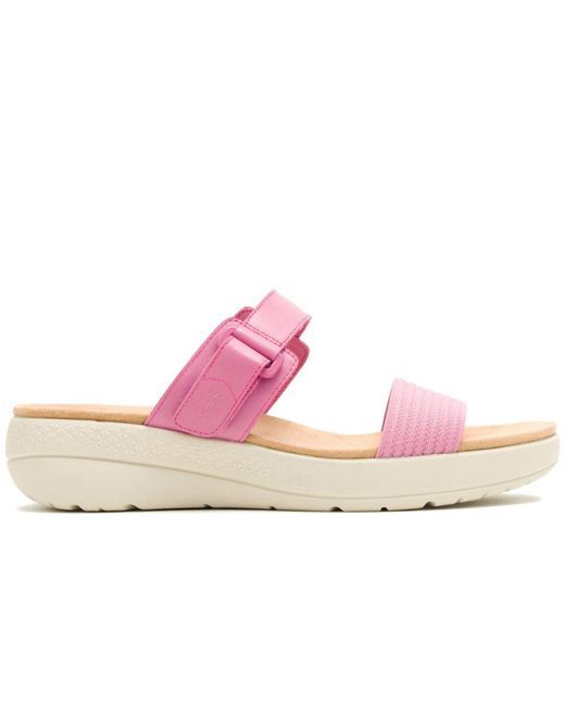 Hush Puppies Pink Breathe Slide Sandals