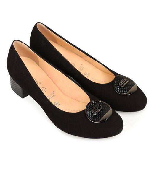 Bioeco Black Evelyn Court Shoes