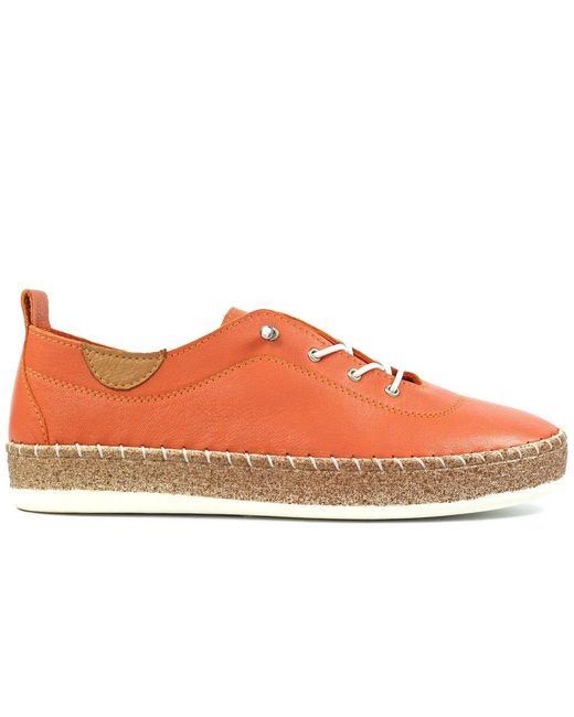 Lunar (GRS) Red Evie Plimsoll Trainers