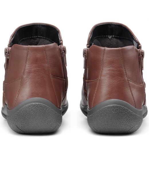 Hotter Brown Murmur Ankle Boots