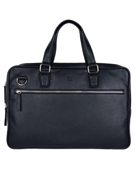 Lakeland Leather Black Lorton Laptop Bag
