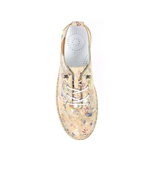 Lunar (GRS) Natural Iva Plimsoll Trainers