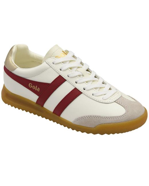 Gola White Torpedo Leather Trainers