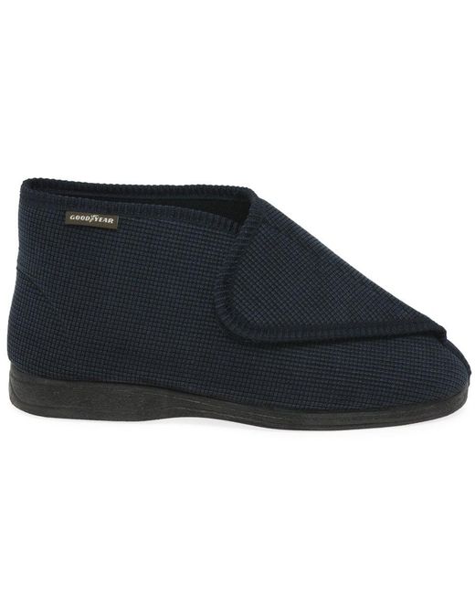 Goodyear Blue Drake Riptape Full Slippers for men