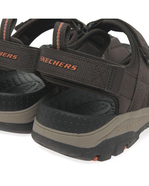 Skechers Black Tresman Ryer Sandals for men