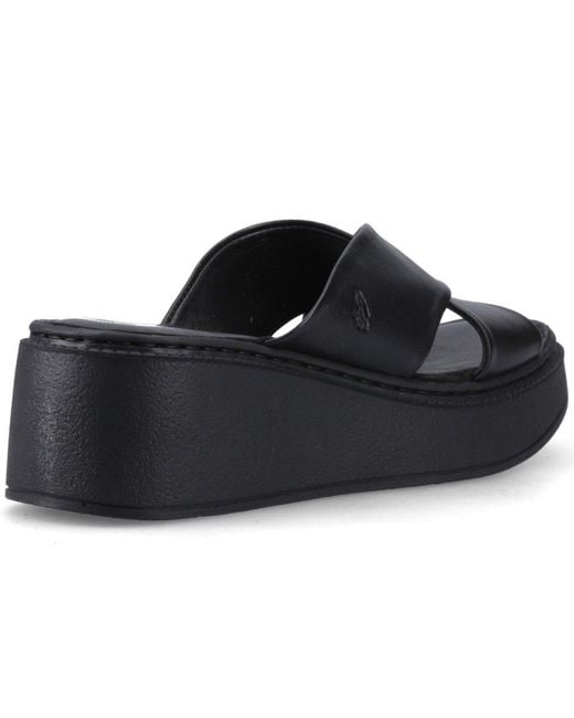Hush Puppies Blue Bobbi Wedge Sandals