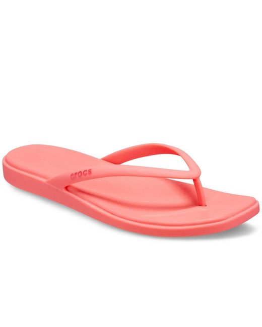 CROCSTM Pink Miami Flip Sandals