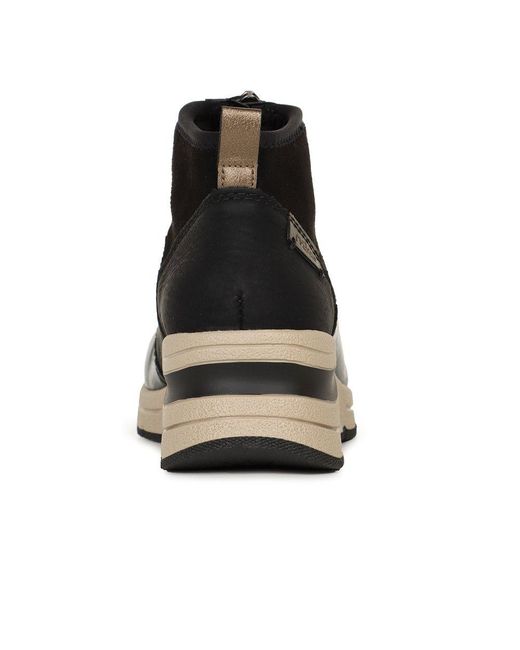 Rieker Black Athens Ankle Boots