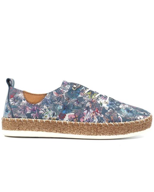 Lunar (GRS) Blue Iva Plimsoll Trainers