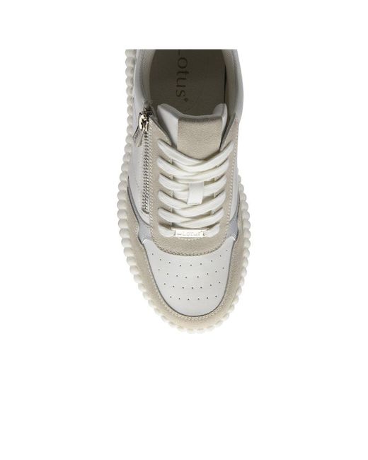 Lotus White Paige Trainers