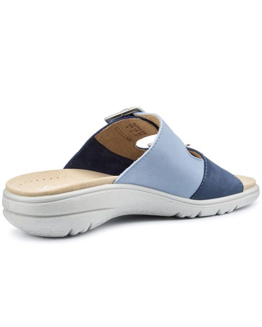Hotter Blue Sunny Wide Fit Sandals