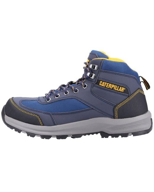 Caterpillar Blue Elmore Mid Safety Hiking Boots for men