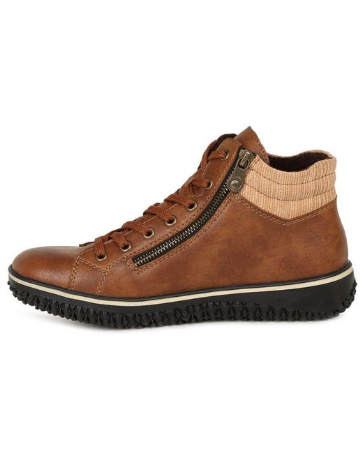 Rieker Brown Pennysylvania Ankle Boots Colour: Sattel (Tex)