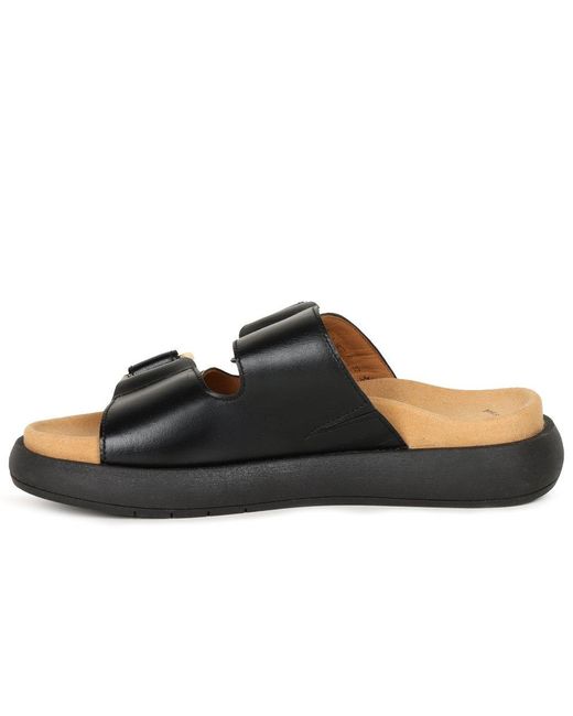 Gabor Black Abe Mule Sandals
