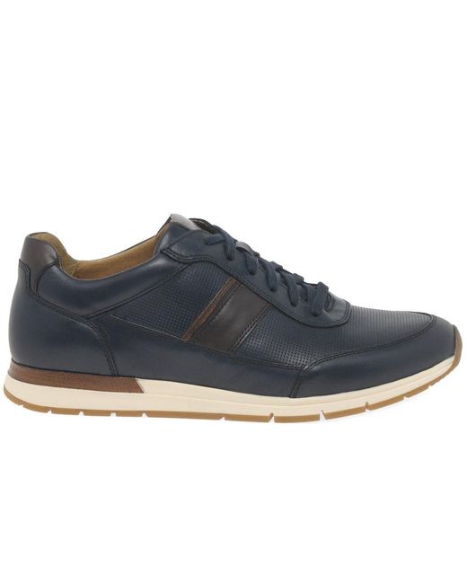 Gabor Blue Barlow Trainers for men