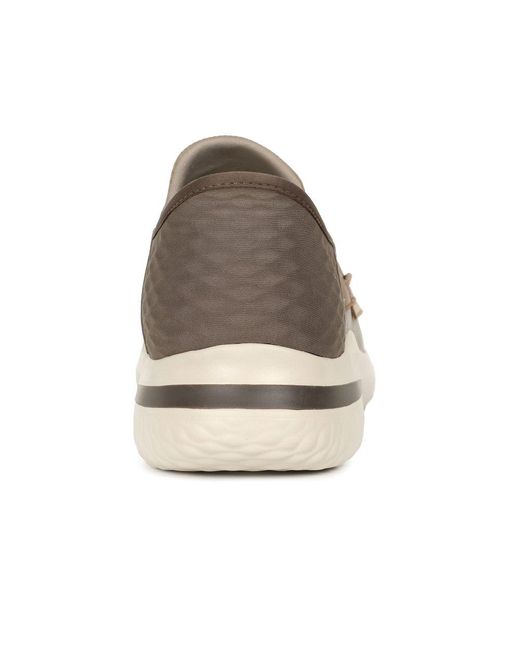 Skechers Brown Delson 3.0 Roth Slip for men