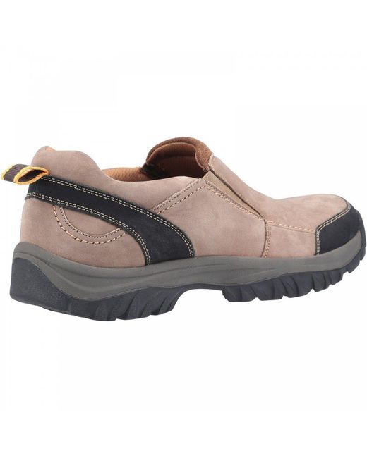 Cotswold Brown Boxwell Slip On Shoes for men
