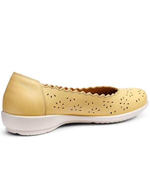 Hotter Metallic Eider Ballet Pumps