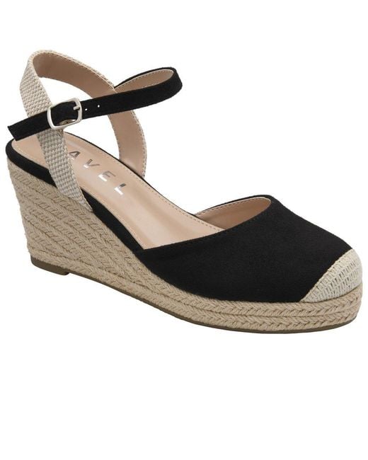 Ravel Black Denwick Espadrille Wedges