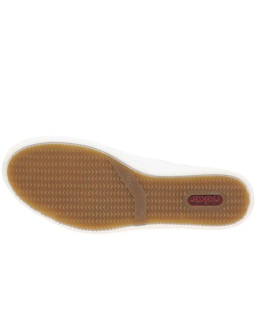 Rieker White Newark Trainers